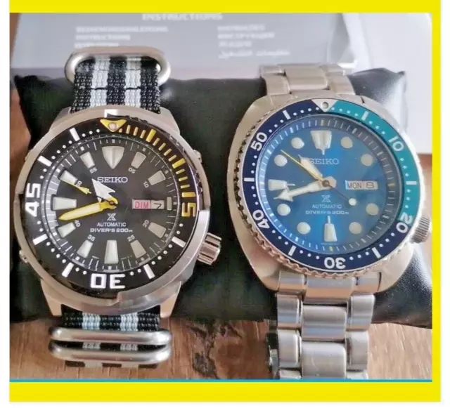 Lot 2 Seiko Srp639-Srpb11 Edition Limitée Prospex Blue Lagoon Tuna Baby 4R36