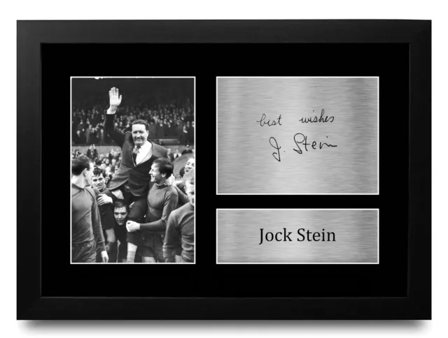 Jock Stein Signed Printed Autograph A4 Photo Picture a Football Celtic Fan Gift