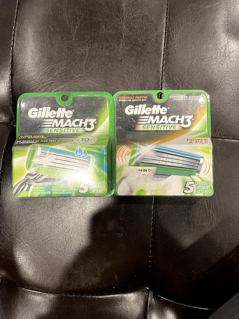 5 cartuchos Gillette Mach 3 Sentive