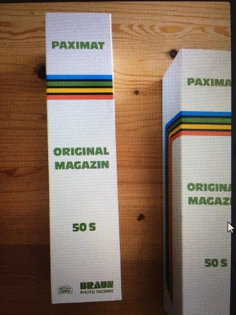 Braun Paximat Magazin 50 für 5x5 Dias 2mm 1 Stück