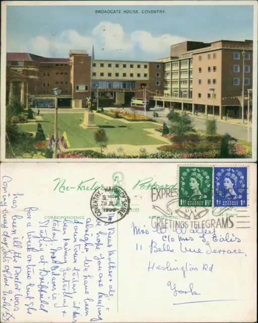 Coventry Broadgate House Gb 1959 Cancel