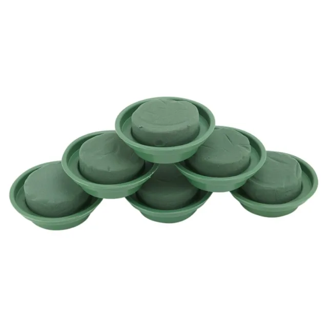 Flower Arrangement Kit - 6-Pack Round Floral Foam in Single Bowl for Table  O9R5