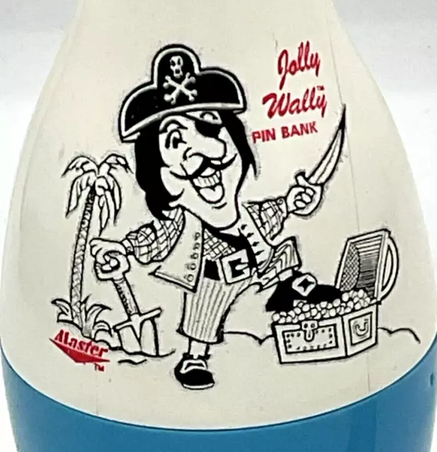 Jolly Wally the Pirate Bowling Pin Bank by Master Treasure Chest Coin Savings