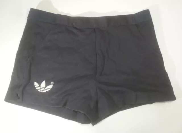 vintage ADIDAS TENNISROCK altes Blattlogo 70er Jahre Gr. M Bund 90cm Shorts