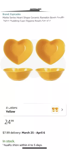 Matte Series Heart Shape Ceramic Ramekin Bowls Souffle Dishes 4