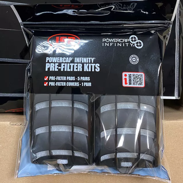 JSP pre-filter for infinity powercap - 5 pairs of pads - 1 pair covers