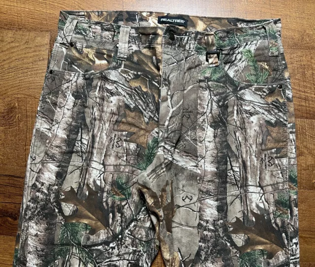 REALTREE MENS CAMO Hunting Outdoors Canvas Pants Size 38X30 Street Ware ...