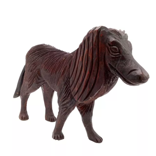 Vintage Afghan Hound Dog Carving Wood Folk Art Vintage Saluki Large 18 Inch Scul