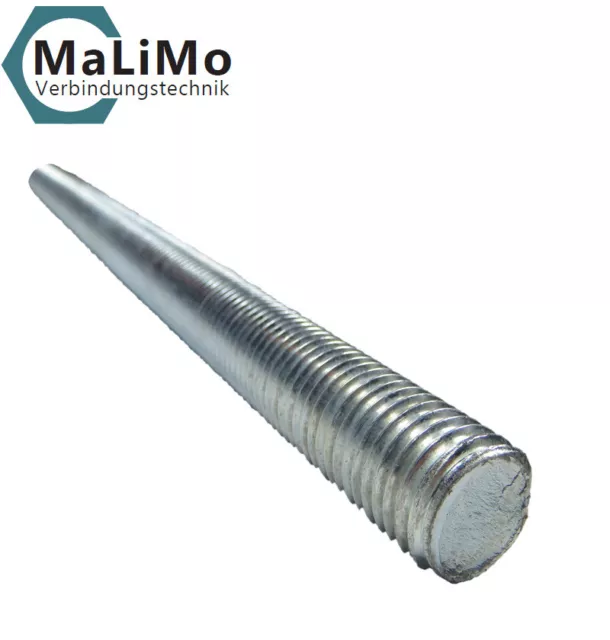 MaLiMo DIN 975 / 976 Gewindestange galv. verzinkt 4.6 1000 mm (1 Meter)