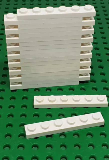 Lego 20 x Platte 3666 weiß 1x6 Zubehör Bauplatte Basic Basis