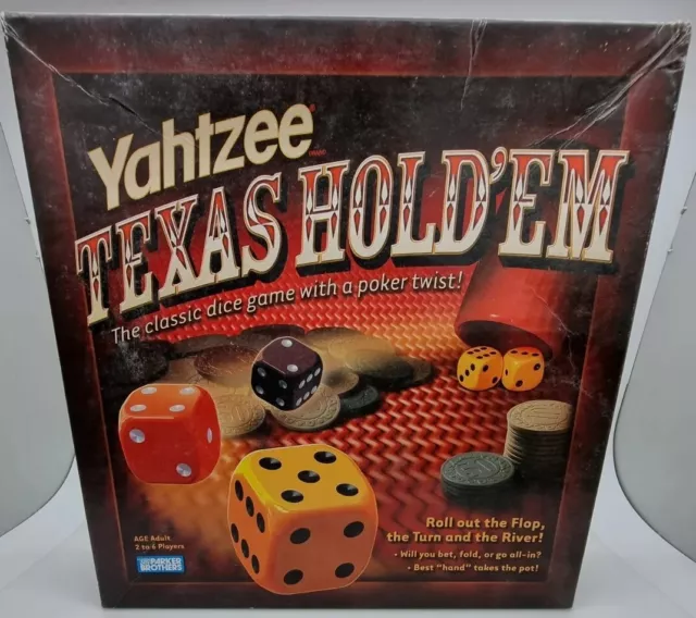 Board Game - Yahtzee Texas Hold'em Family Cards Poker Game Chips Dice Roll