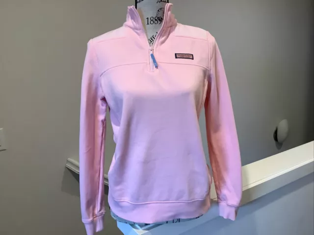 Vineyard Vines Women’s Shep Shirt Pullover 1/4 Zip in Flamingo Pink Size - XXS