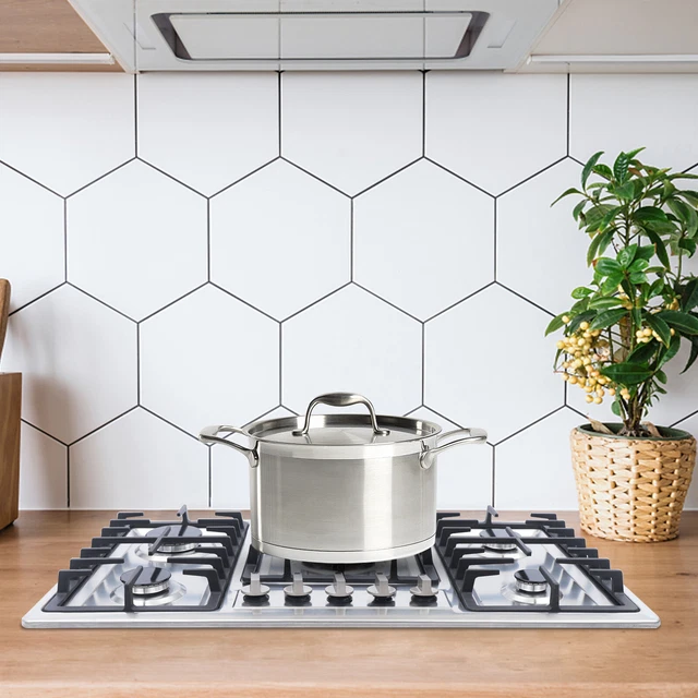 STAINLESS STEEL BUILTIN Cooktop NG/LPG Gas Hob Stove 5/4 Burners