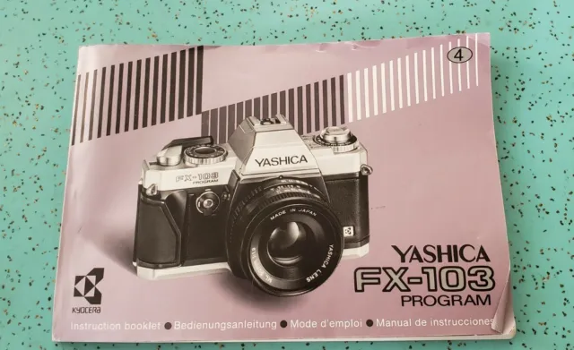 Vintage Yashica FX-103 Manual