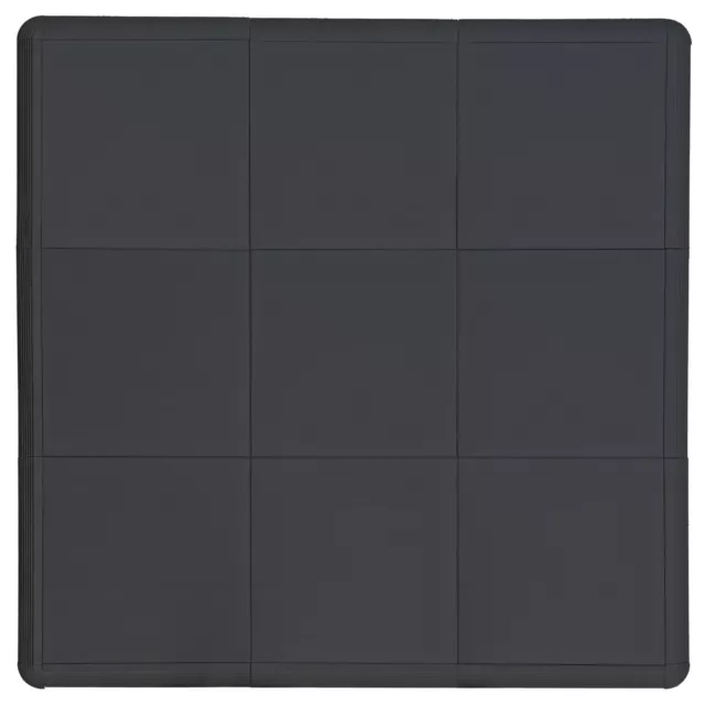 Nicoman Portable Dance Floor, Black or Oak Wood Effect PVC Rubber Tiles Full Set