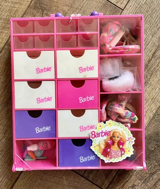 1990's Mattel Tara Toy Barbie Organizer Storage Cases & Organizers