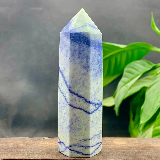 119G Colony lapis lazuli quartz crystal obeliskpoint wand aura healing