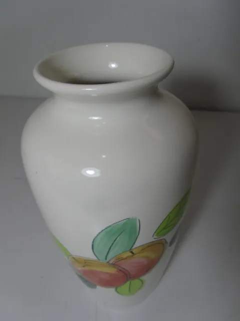 Poole Pottery Vase Apples Design 21cm Tall