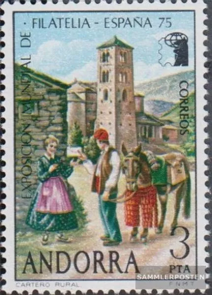 Andorra - Spanische Post 95 (kompl.Ausg.) postfrisch 1975 Kirche St. Joan de Cas