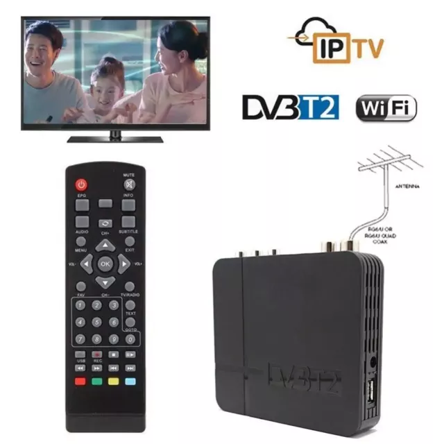 TV Receiver Box Digital Terrestrial HD Satellite DVB-T2 Set Top Box USB HDMI