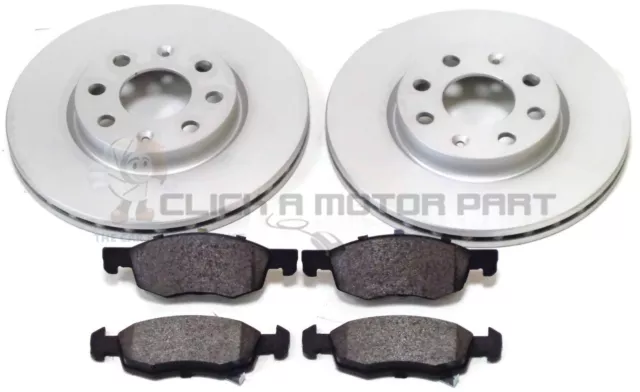 Vauxhall Corsa E 1.2 1.4 2014-2017 Front 2 Brake Discs And Pads (257Mm Only)