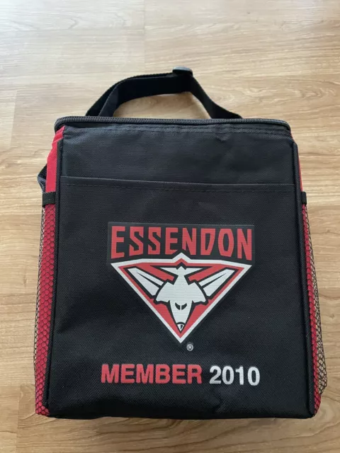 Essendon Bombers AFL Official Merchandise Strap Drink Lunch Cooler Bag 24x22x15