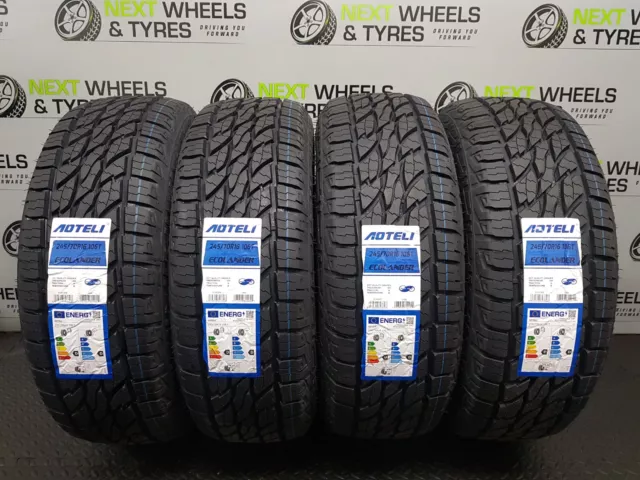 X4 245 70 16 245/70R16 106T AOTELI ECOLANDER A/T All Terrain M+S New Tyres (Four