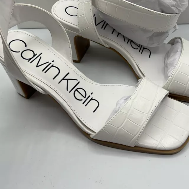 Calvin Klein Womens Sandal Croc White Size 5.5 3
