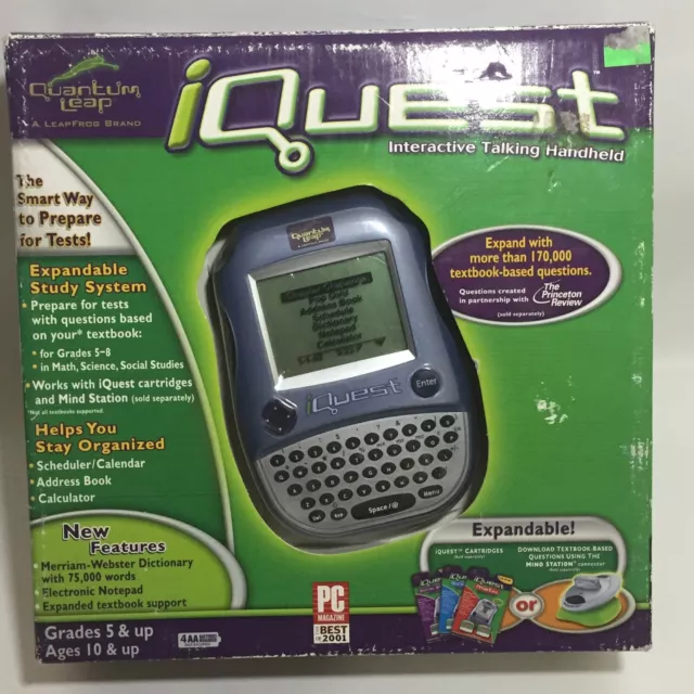 LEAPFROG QUANTUM LEAP Iquest Interactive Learning System plus 4mb Starter  Pack $9.95 - PicClick