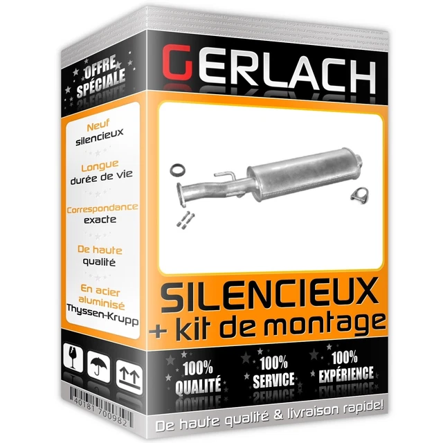 Silencieux avant pour Citroen XM 3.0 V6 / Peugeot 605 3.0 V6 6469