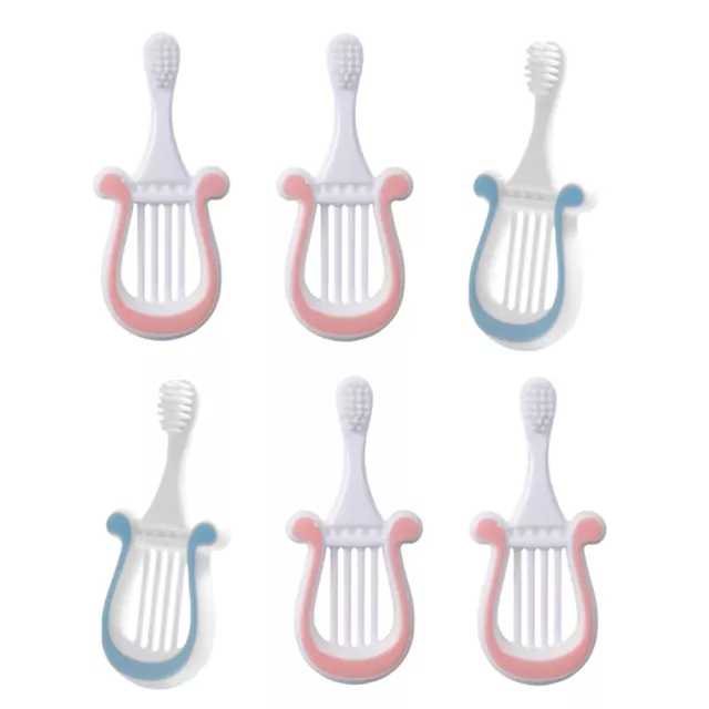 6 Pcs Soft Bristle Toothbrush Toys for Infants Baby Modeling