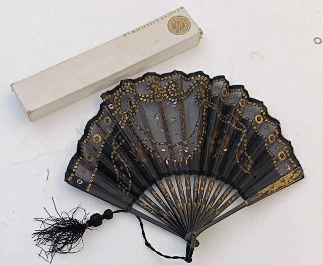 Petit éventail Ancien – Poupée Ou Fillette – XIXe Siècle – Fabrication France