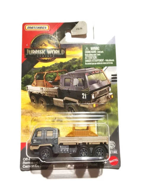 MATCHBOX 1/64 OFF-ROAD Rescue Rig Jurassic World Rebirth Camion EUR 8 ...