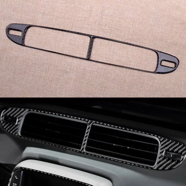 Carbon Fiber Dashboard AC Air Vent Cover Trim Fit For Chevrolet Camaro 2010-2015