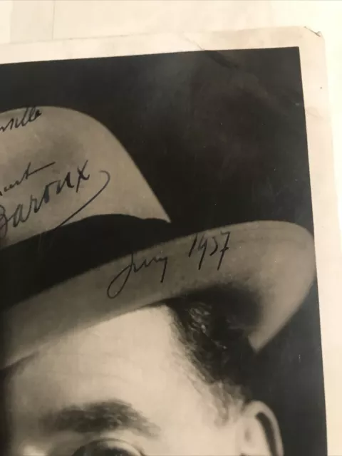 LUCIEN BAROUX  AUTOGRAPHE DÉDICACE Sur PHOTO  13x18 De 1957 3