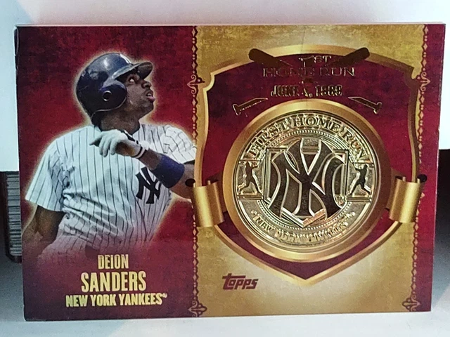 2015 Topps First Home Run Medallions Deion Sanders #FHRM-DS