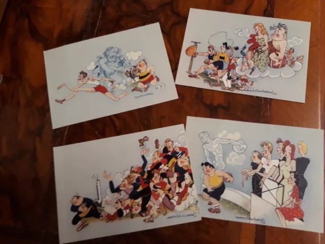 Set 4 cartoline commemorative Littoriali 1939
