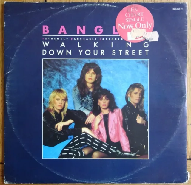 Bangles - Walking Down Your Street 1986 12" Vinyl Single. Bangs T1.
