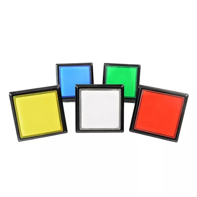 LED Arcade Buttons Square with Microswitch 51mm*51mm Push illuminated Machine E