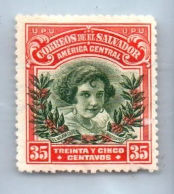 1924 / 25 EL SALVADOR Stamp - Tulla Serra 35c SC#502 1814A