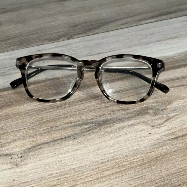 Ann Taylor Loft Reading Glasses +1.50 Transparent Leopard Print Metal Arms