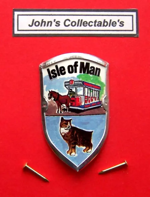 Isle Of Man Walking / Hiking Stick Badge / Mount Lot K
