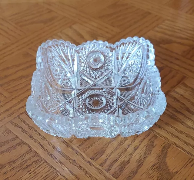 Lennox Imperial Glass Clear Candy Dish Bowl Nut Cut 5.5 Inches Size Small