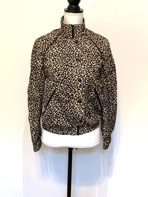 APC Rue Madame Paris Leopart Print Windbreaker Size 34