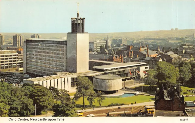 Civic Centere Newcastle Upon Tyne Dennis Photocolour Postcard (F307)