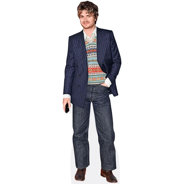 Silhouette Grandeur Nature Johnny Hallyday – Blue Blazer – Découpe Carton – Celebrity Cutouts