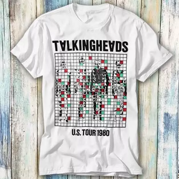 Talking Heads US Tour 1980 Punk Rock Poster T Shirt Meme Gift Top Tee Unisex 727