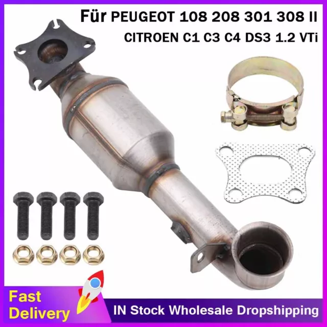 Katalysator Kat Für PEUGEOT 108 208 301 308 II CITROEN C1 C3 C4 DS3 1.2 VTi DE