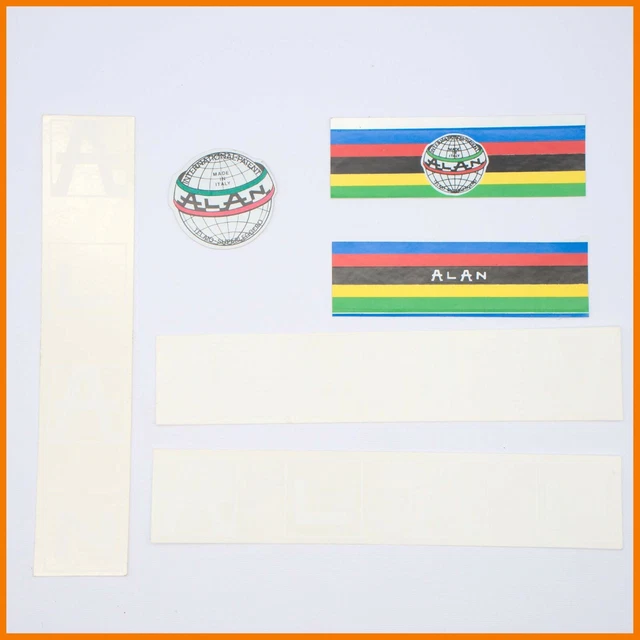 NOS ALAN RECORD CARBON DECAL SET ROAD BIKE VINTAGE STICKERs 80s ...