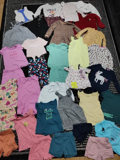 #206💜 Huge Bundle Of Baby Girl Clothes 12-18months NEXT GEORGE MCKENZIE J.LEWIS